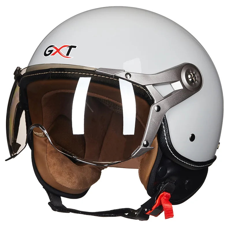 Casque moto jet 3/4 noir - vue latérale - vue 13