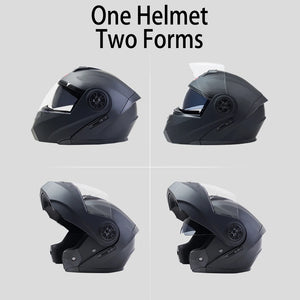 Casque moto modulable Bluetooth - vue produit - vue 3