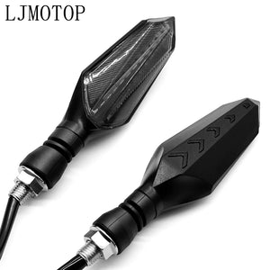 Clignotants LED à défilement séquentiel pour moto, feux de position ambrés - vue 4