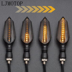 Clignotants LED à défilement séquentiel pour moto, feux de position ambrés - vue 5