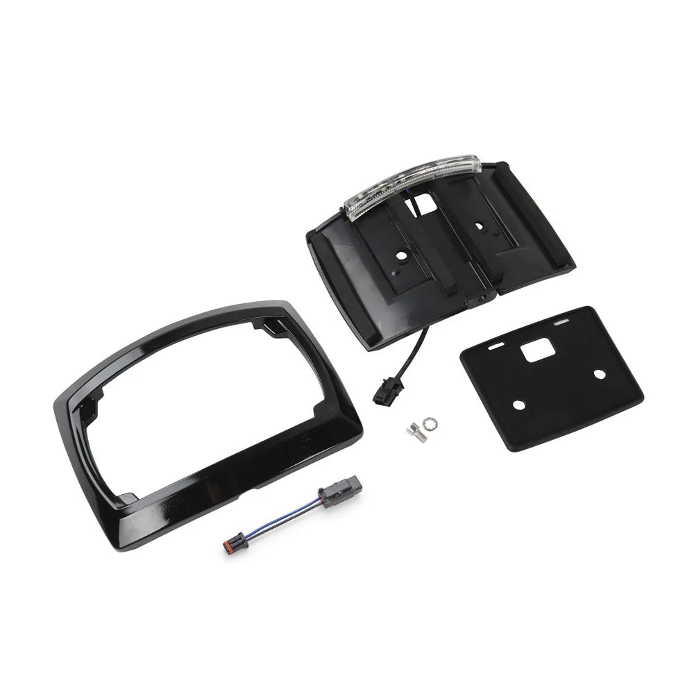 Cadre de plaque avec éclairage LED pour Harley Street Glide Road Glide - vue 4