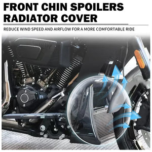 Spoiler de menton et cache de radiateur pour Harley Road Glide Street Glide - vue 4
