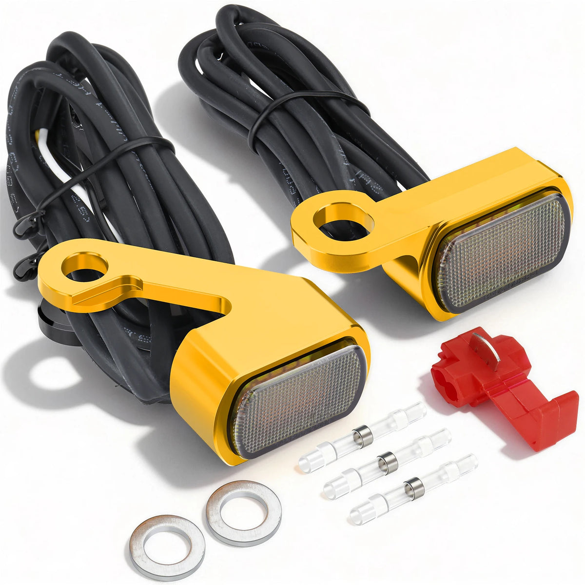 Clignotants avant LED mini format avec feu de jour pour Harley-Davidson Touring 2009-2017 et Softail 2015-2024 – photo 7/12