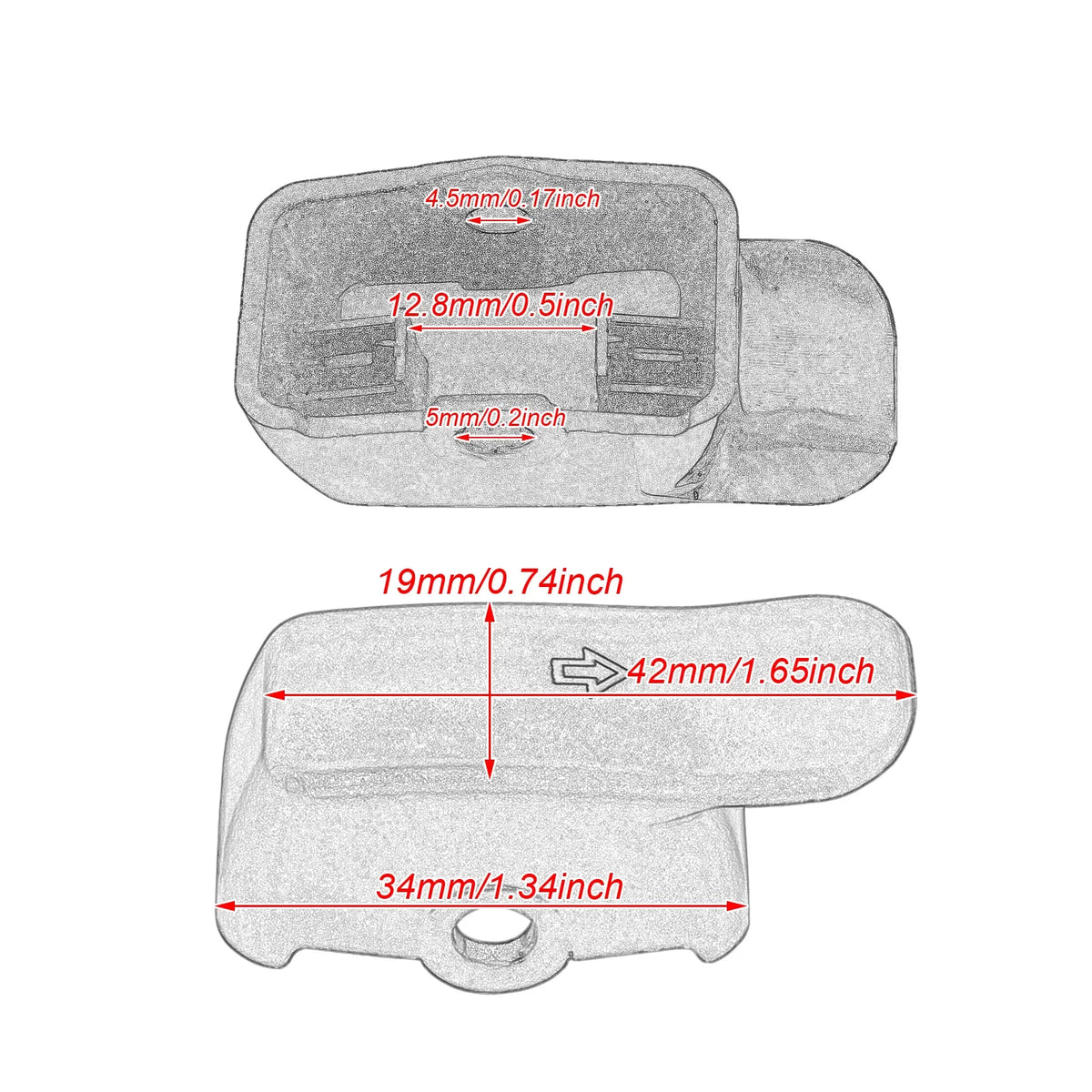 Cache d'extension de bouton de clignotant noir pour Harley-Davidson - vue 4
