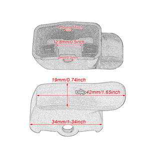 Cache d'extension de bouton de clignotant noir pour Harley-Davidson - vue 4