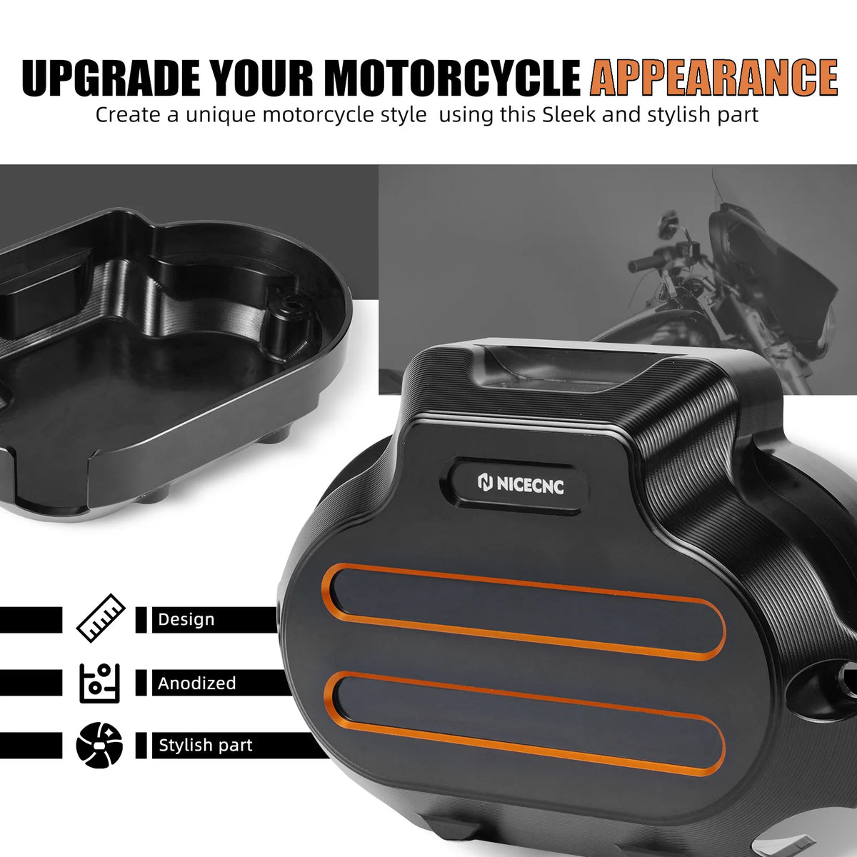 Cache latéral de boîte anodisé pour Harley Touring 2017-2020 - vue 3