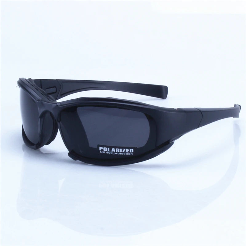 Lunettes de moto X7 style militaire verre fumé polarisé - vue 2