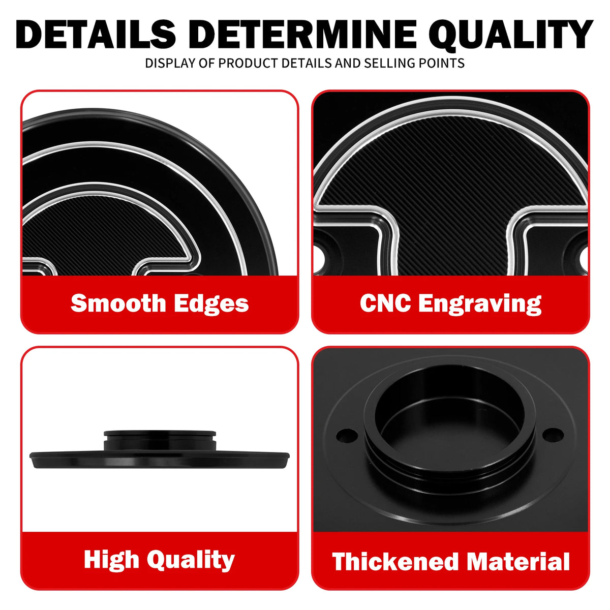 Cache de bouchon d'alternateur noir pour Harley Sportster S - vue 3