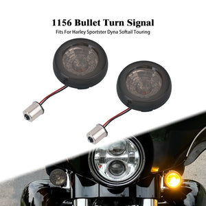 Clignotants arrière LED format bullet 1156 pour Harley-Davidson Touring, Softail, Dyna, Sportster, CVO – photo 1/6