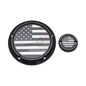 Cache derby et cache de distribution pour Harley Softail - vue 8