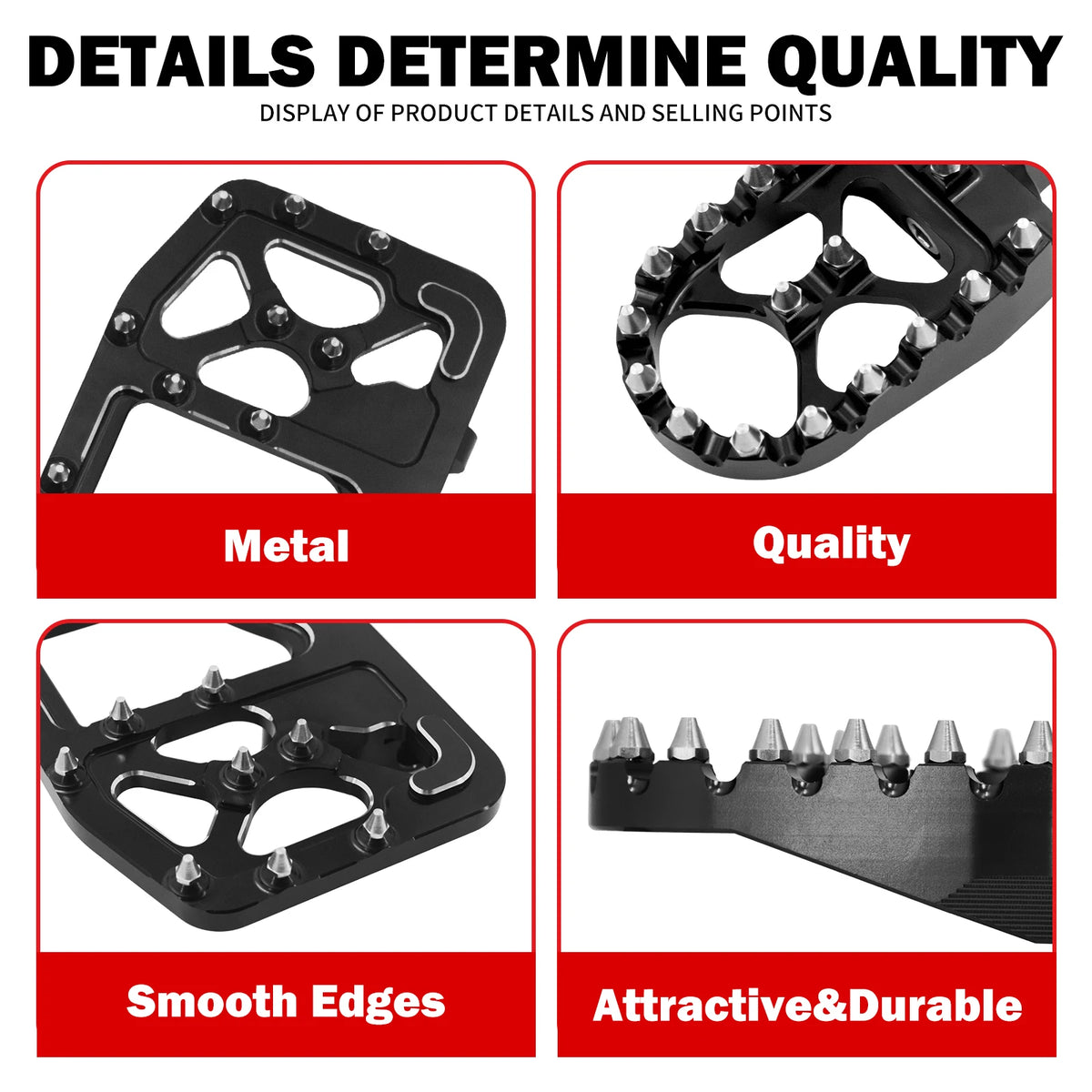 Planchers avant et arrière en aluminium pour Harley-Davidson Touring - vue 5
