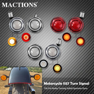 Clignotants LED Type Bullet Connecteur 1157 - Harley-Davidson Touring, Sportster, Softail, Dyna – photo 1/9