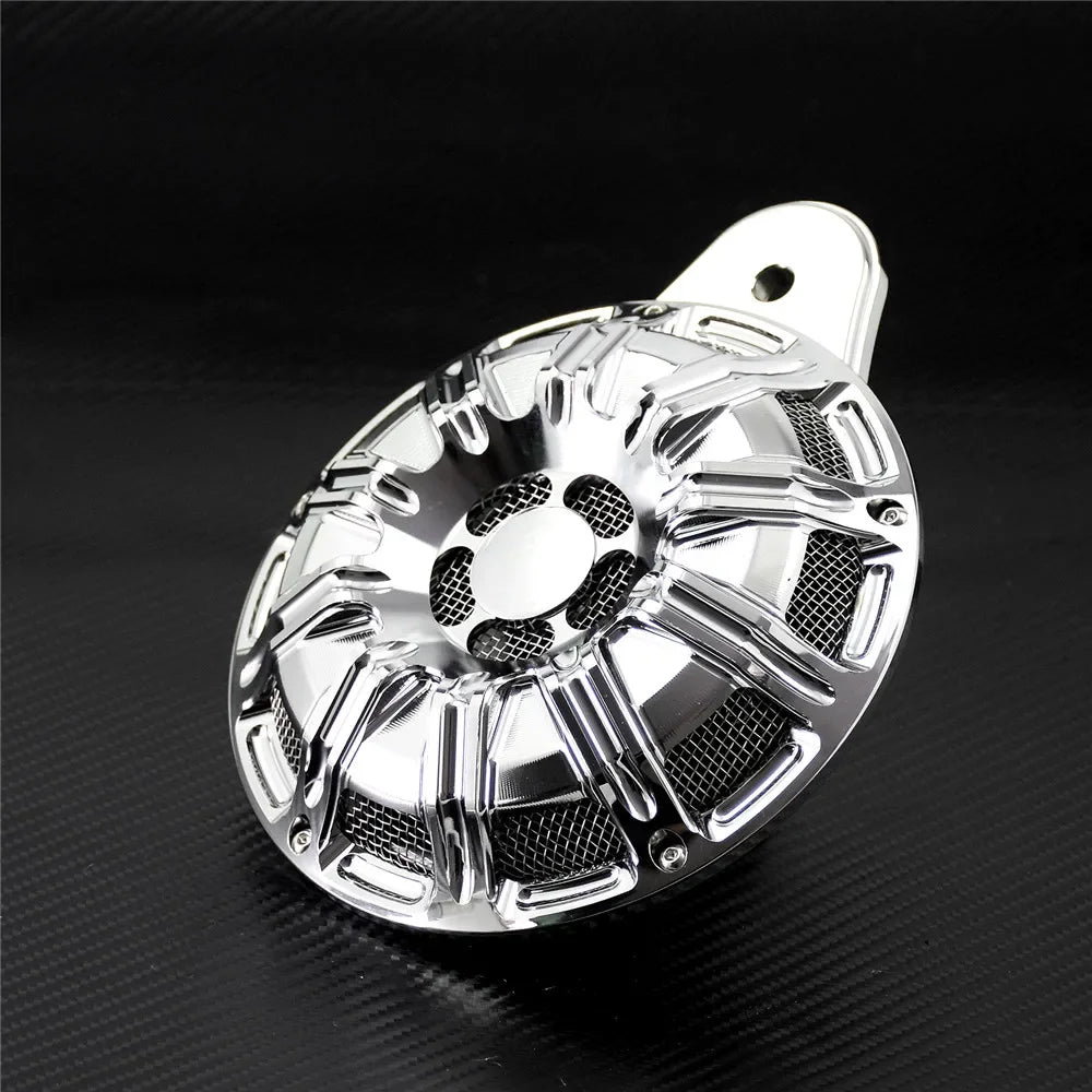 Cache de klaxon en aluminium pour Harley-Davidson Big Twin 91 et plus, Sportster XL 2007 et plus - vue 7