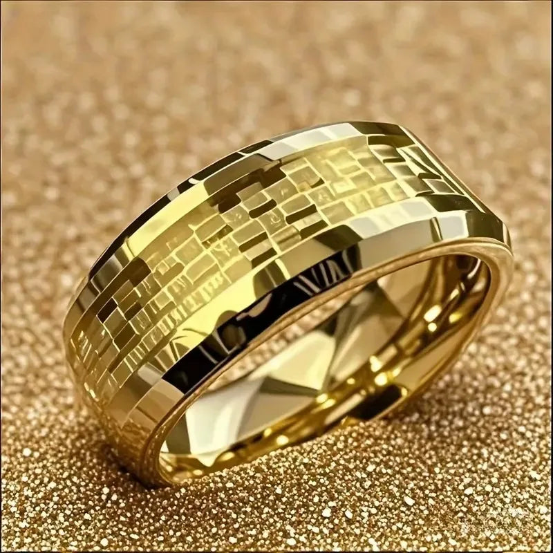 Bague en acier inoxydable tête de mort et rose - vue 17