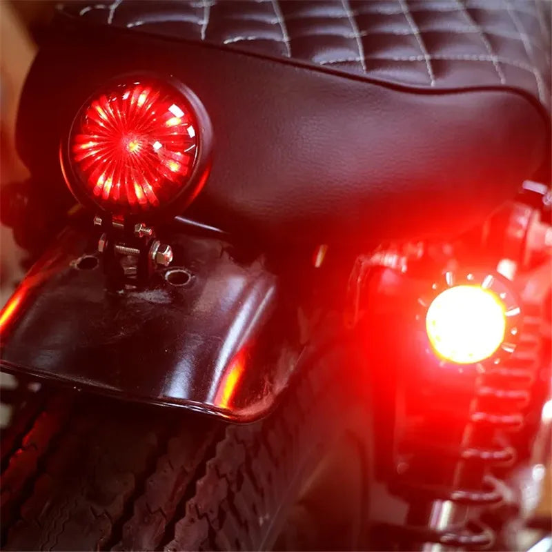 Clignotant LED chromé embout bullet pour moto chopper et cruiser - vue 6
