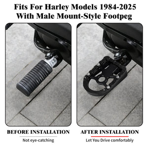 Marchepieds/repose-pieds passager arrière pour Harley-Davidson Sportster, Touring, Road Glide, Dyna et Softail FL – photo 3/12