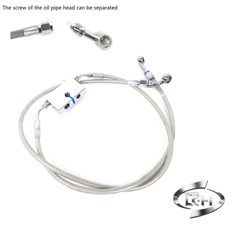 Kit de durite d'embrayage et de frein d'extension 10-18 pouces pour Harley-Davidson Sportster XL883, Iron XL1200, Forty Eight, 72V 2007-2024 – photo 4/20