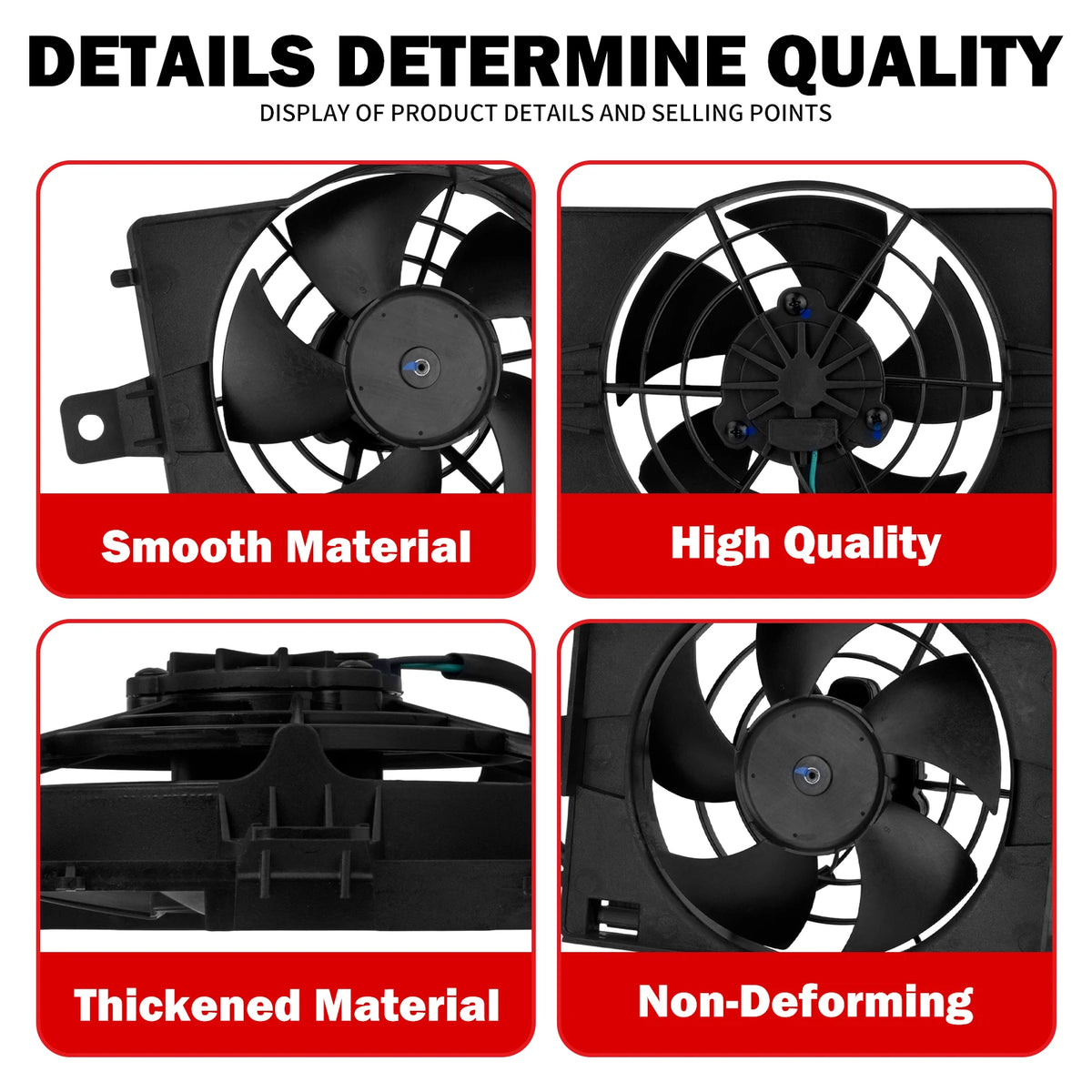 Ventilateur de radiateur noir pour moto BMW R1200 RT - vue 5