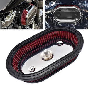 Filtre à air rouge de remplacement pour Harley Softail et Touring - vue 1