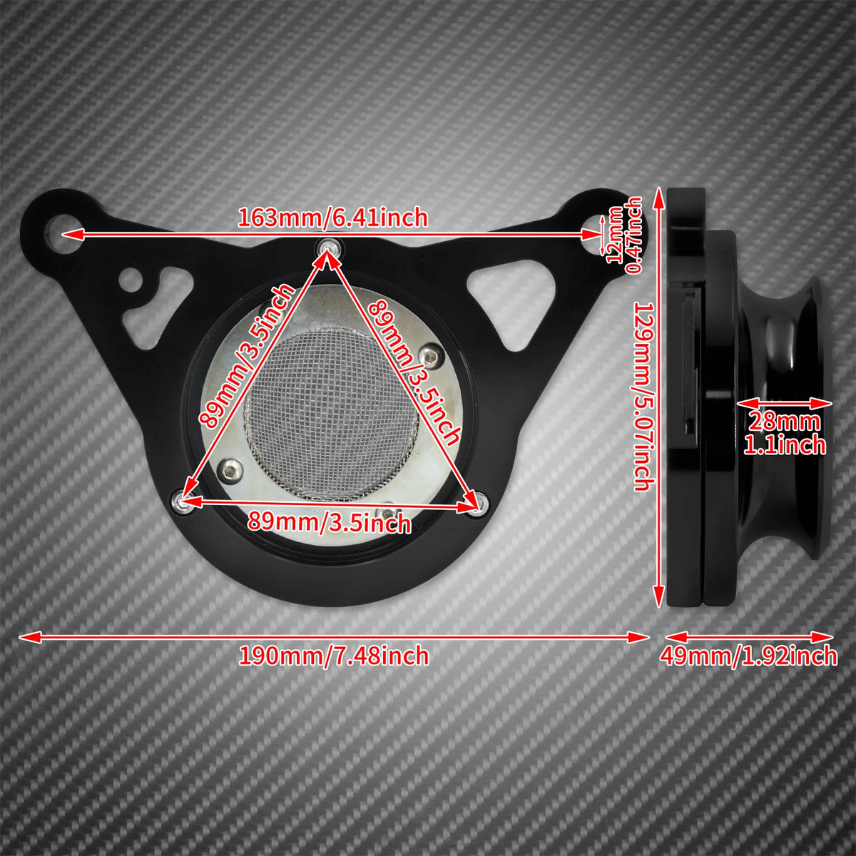 Accessoire Décoratif Filtre à Air CNC - Harley-Davidson Sportster Nightster 975 (RH975/RH975S) 2022-2024 – photo 6/8