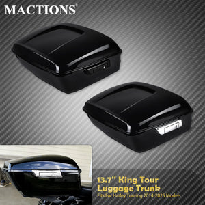 Top Case King Tour Trunk 13,7" avec Doublure Moquette - Harley-Davidson Touring CVO 2014-2025 – photo 1/8
