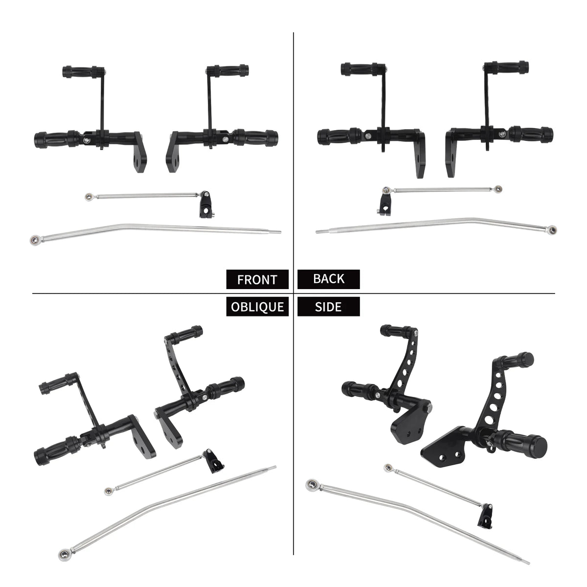 Kit de commandes avancées noires pour Harley-Davidson Dyna - vue 4