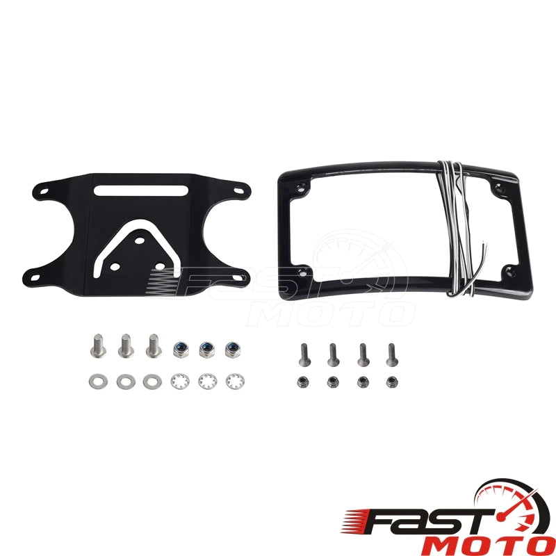 Support de relocalisation de plaque d'immatriculation courbé pour Harley Low Rider S/ST, Fat Boy, Softail - vue 7