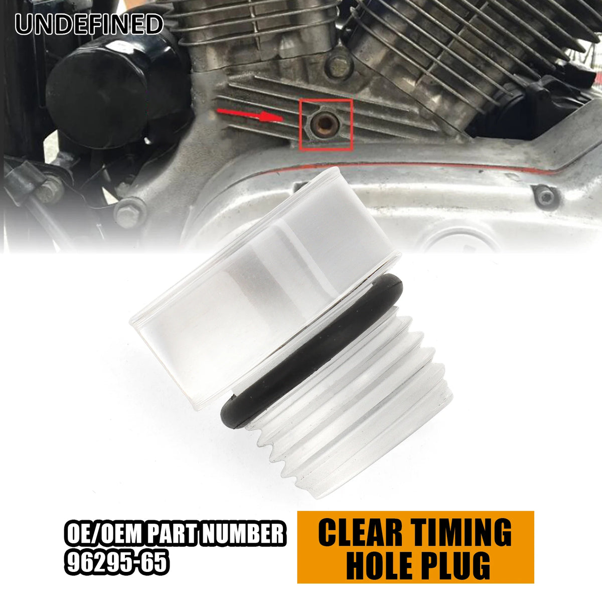 Bouchon de calage transparent pour Harley Big Twin et Sportster - vue 1