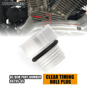 Bouchon de calage transparent pour Harley Big Twin et Sportster - vue 1