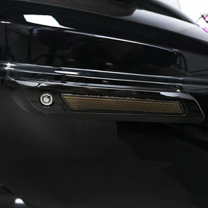 Cache de fermoir de sacoche noir brillant pour Harley Touring - vue 5