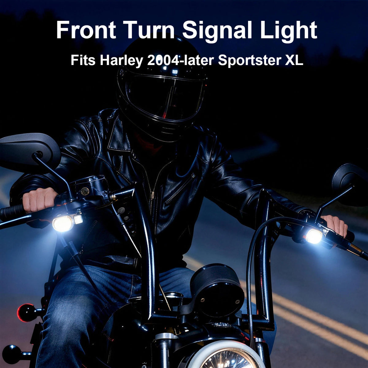 Clignotants avant LED mini format pour Harley-Davidson Sportster XL 883 et 1200, 2004 et plus – photo 2/11