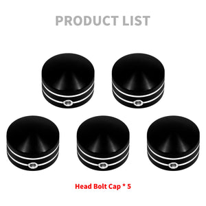Caches de boulons de couronne pour Harley Sportster et Softail - vue 6