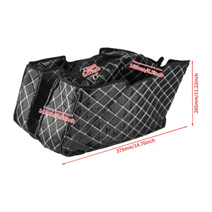 Doublure de sacoche noire avec surpiqûre pour Harley-Davidson Touring - vue 6