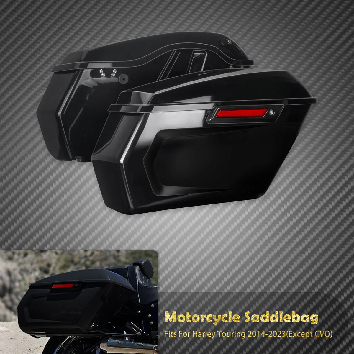 Sacoches Rigides avec Coffre Latéral - Harley-Davidson Touring 2014-2023 – photo 8/8