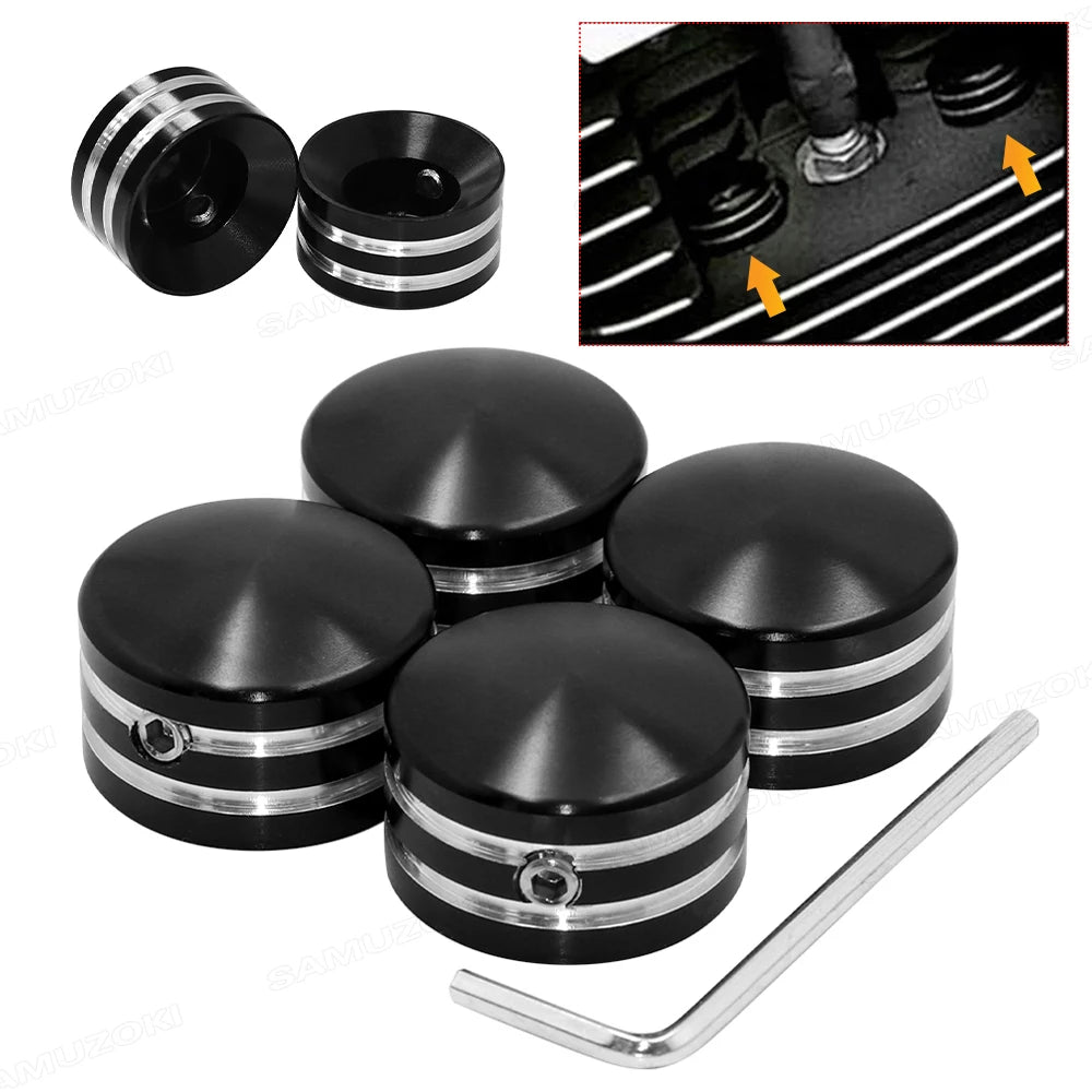 Caches de vis de culasse pour Harley Sportster Evolution - vue 1