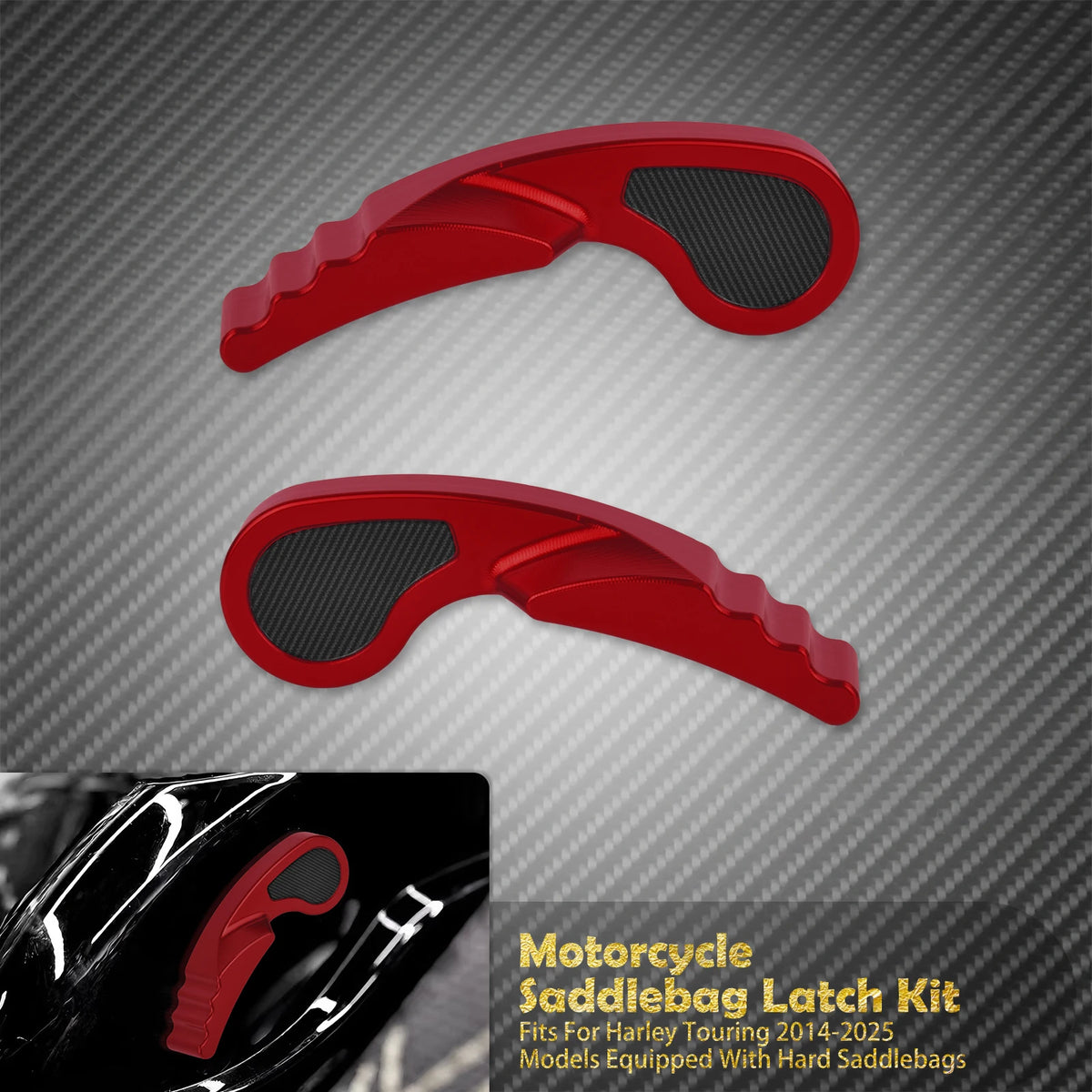 Kit de loquets de sacoches (saddlebag latch) - Harley Touring Road King, Street Electra Glide 2014-2025 – photo 10/12