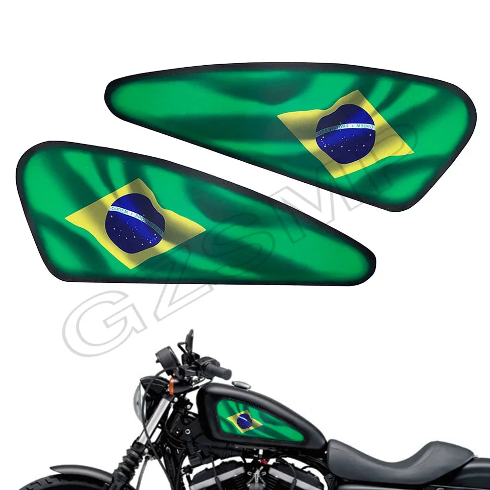 Autocollant décoratif drapeau sur réservoir de Harley Sportster - vue 3