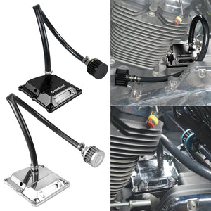 Couvercle supérieur de boîte de vitesse à hublot pour Harley Touring, Softail et Trike - vue 1