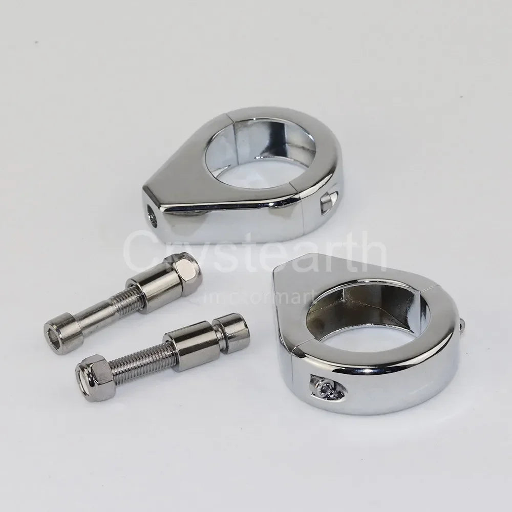 Colliers de fourche pour clignotants pour Harley Sportster Dyna Softail - vue 7