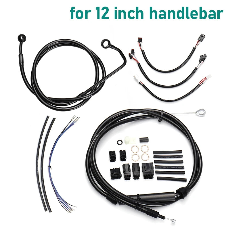 Kit de Câbles Rallongés 12" pour Guidon (Avec ABS) - Harley-Davidson Softail 2016-2017 – photo 7/8