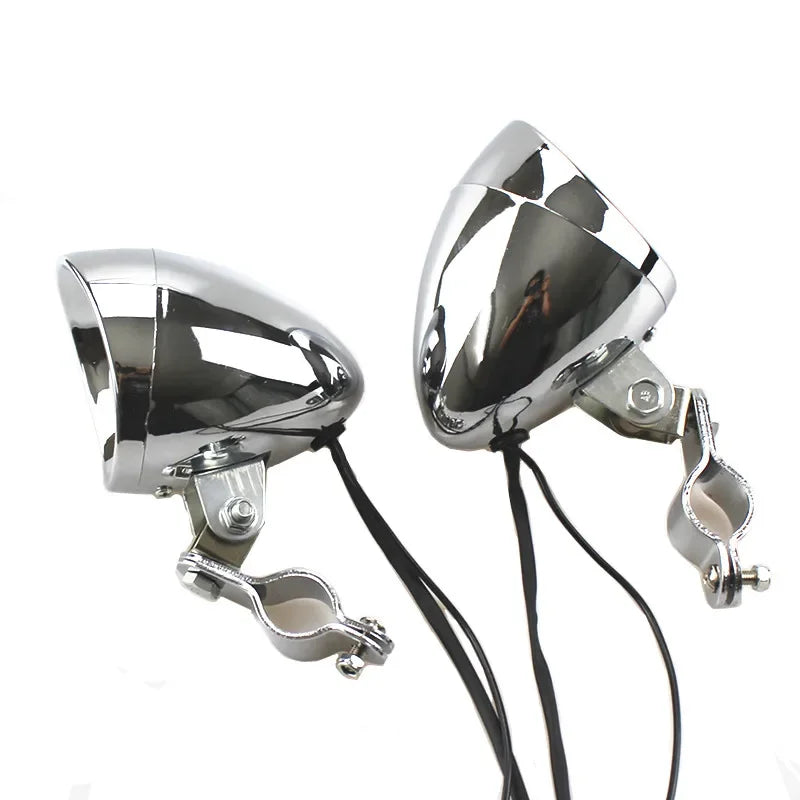 Feu additionnel LED chromé pour Harley - vue 4