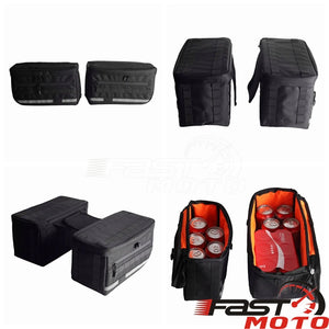 Sacoche cavalière noire en nylon balistique pour moto Harley-Davidson - vue 2