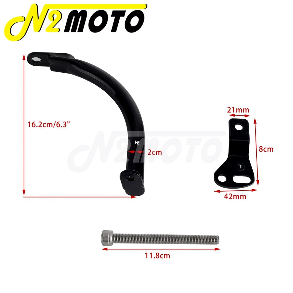 Kit de barres de support de carénage noir pour Harley-Davidson Low Rider ST - vue 3