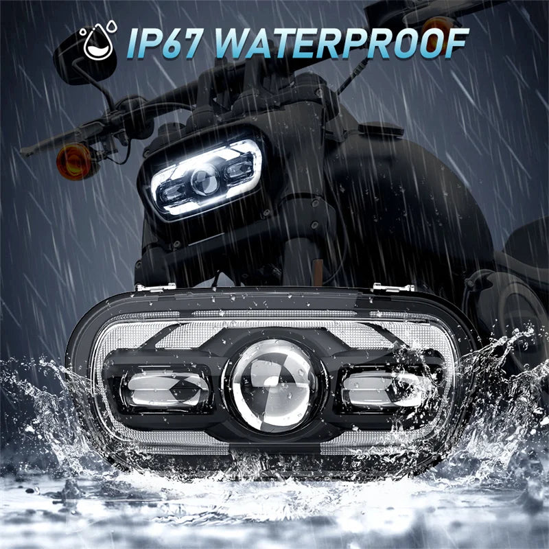 Phare LED rond de 9,8 pouces pour Harley-Davidson Fat Bob FXFB 114 - vue 6