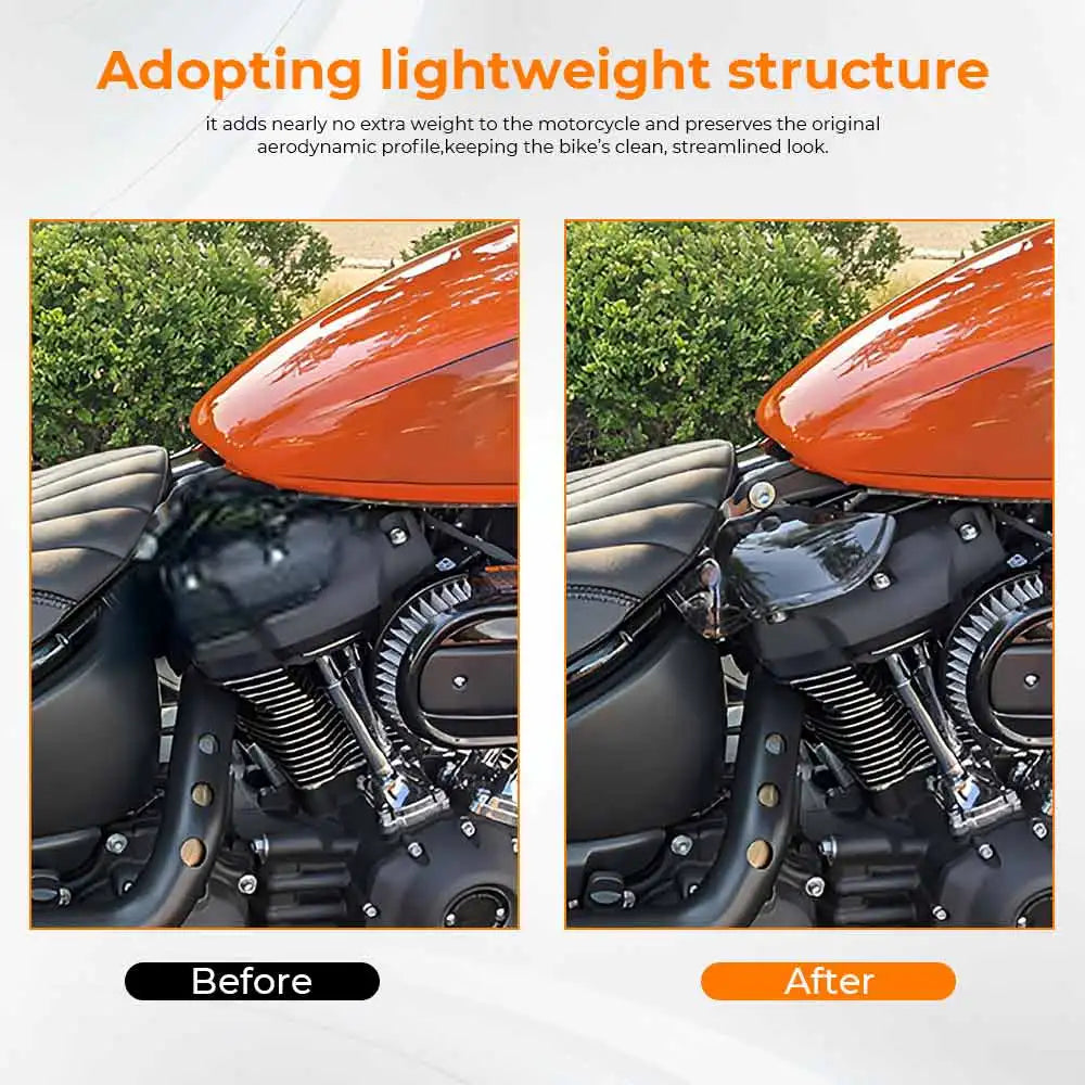 Déflecteurs de chaleur ABS pour Harley Softail - vue 4