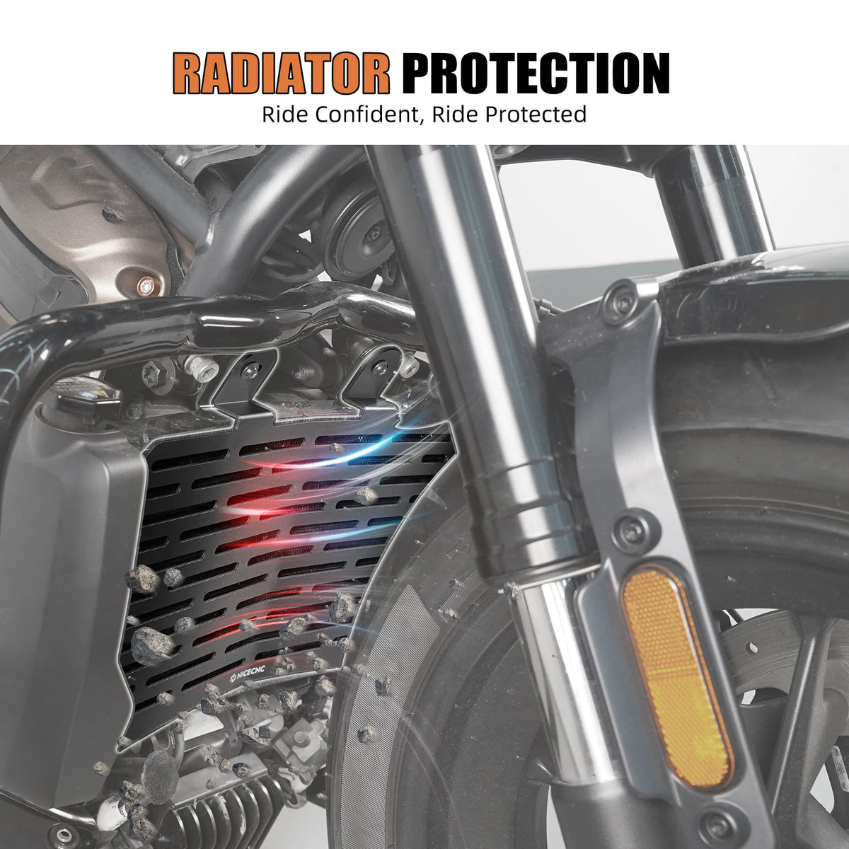 Grille de protection de radiateur pour Harley Sportster S - vue 2