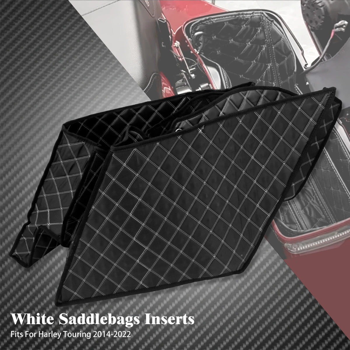 Doublures de Sacoches Étirées pour Harley Touring Electra Street Glide Road King 2014-2023 - vue 8