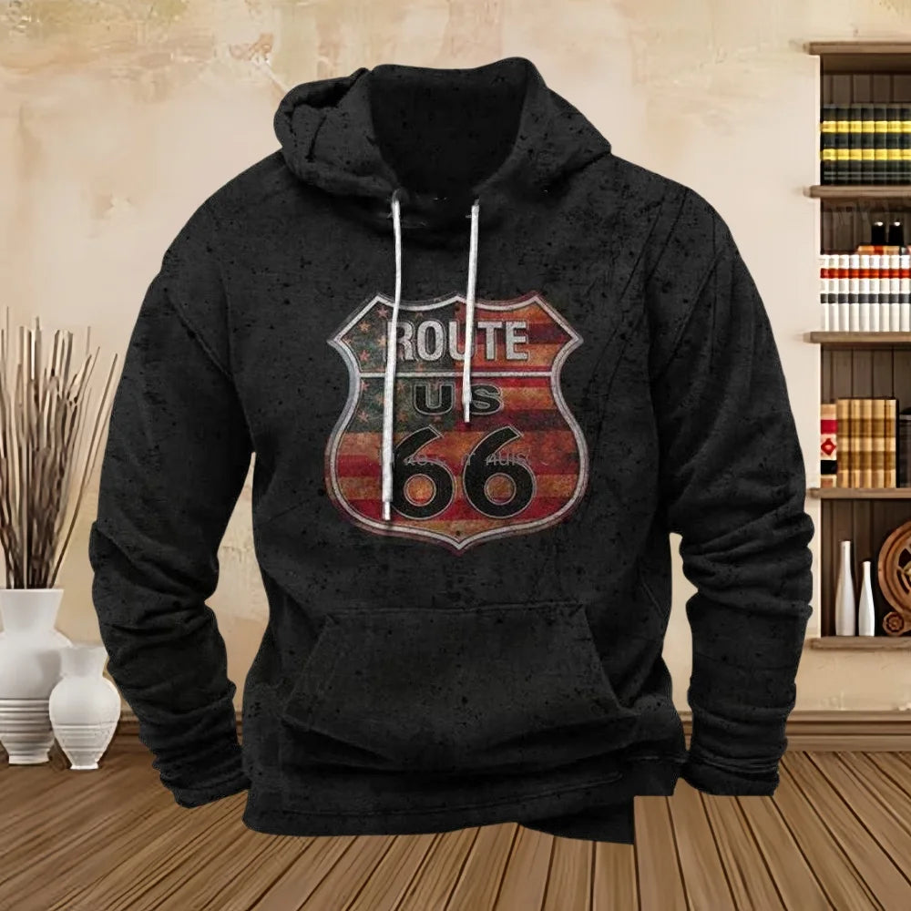Sweat à capuche homme Route 66 - vue 8