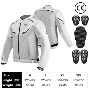 Blouson moto été respirant avec protections - vue - vue 7