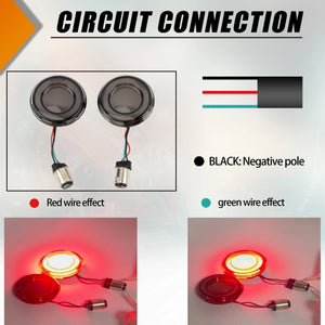 Inserts de clignotants LED pour Harley Touring Dyna - vue 8